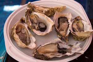 Austern - Spezialitäten auf den Französischen Märkten von La Pestaque